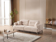 Carmen 4-pieces (2 Sofa & 2 Chair) Livingroom in Grey - White - 200-ELIF-CAR-A520-3311
