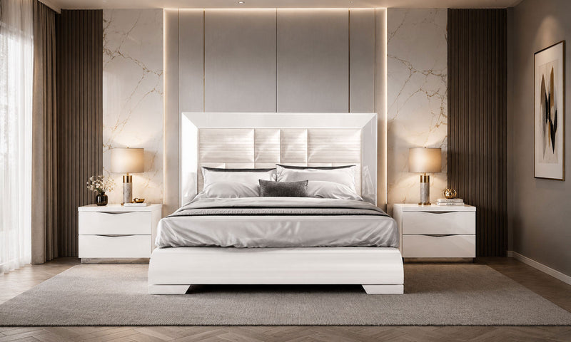 Carmen Bed With Onda Nightstands Set - p14428