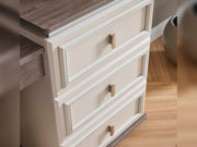 Carmen Bedroom (Queen Frame With Headboard & Dresser With Mirror & Ottoman & 2 Nightstand) - 200-ELIF-CAR-A521-QBED-SET