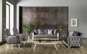 Carmen Convertible Loveseat Dark Grey in Dark Grey - 102-CAR-SVKOYUGRI-2