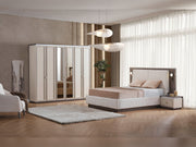 Carmen Nightstand With Back Mirror (2 PCS) - 200-ELIF-CAR-A521-NS-2