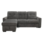 Carolina Gray Reversible Sleeper Sectional with Storage - DMV FurnitureSleeper Sectional