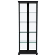Carrillo 4-shelf Display Curio Cabinet with LED Lighting Black - 950400