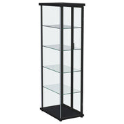 Carrillo 4-shelf Display Curio Cabinet with LED Lighting Black - 950400