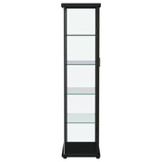 Carrillo 4-shelf Display Curio Cabinet with LED Lighting Black - 950400