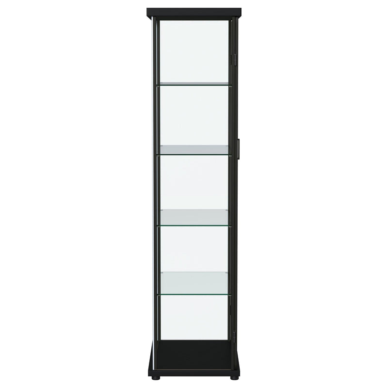 Carrillo 4-shelf Display Curio Cabinet with LED Lighting Black - 950400