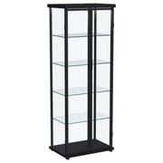 Carrillo 4-shelf Display Curio Cabinet with LED Lighting Black - 950400