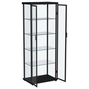 Carrillo 4-shelf Display Curio Cabinet with LED Lighting Black - 950400