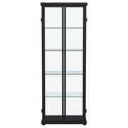 Carrillo 4-shelf Display Curio Cabinet with LED Lighting Black - 950400
