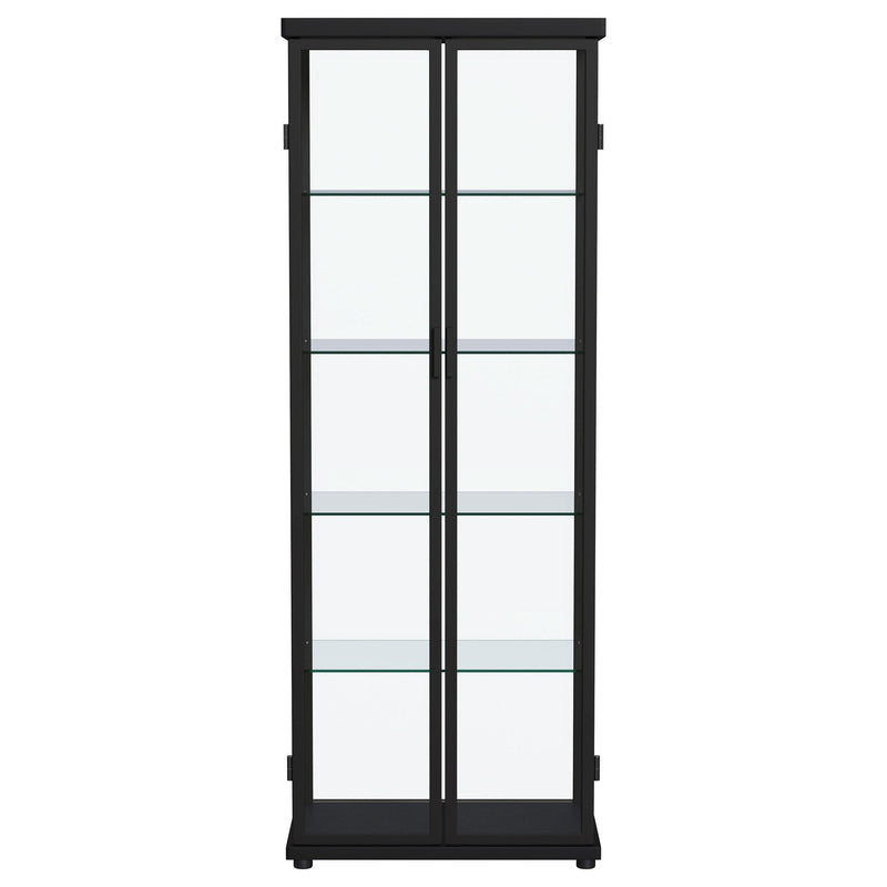 Carrillo 4-shelf Display Curio Cabinet with LED Lighting Black - 950400
