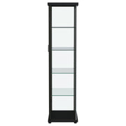 Carrillo 4-shelf Display Curio Cabinet with LED Lighting Black - 950400