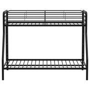 Carson Metal Twin Over Full Bunk Bed Glossy Black - 460340BLK