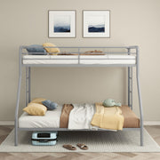 Carson Metal Twin Over Full Bunk Bed Glossy Silver - 460340SVR