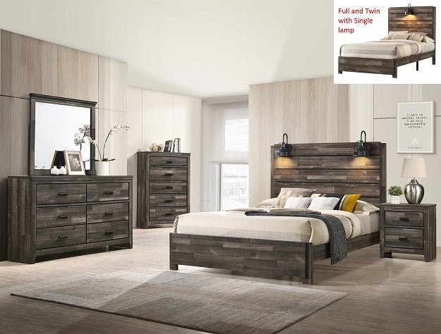 Carter Brown Full Panel Bed - DMV FurnitureFull Bed