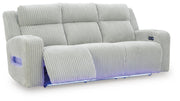 Carvara Alloy Power Reclining Sofa - PC6420315