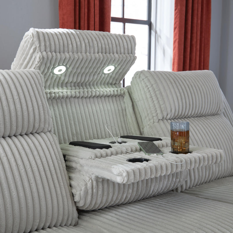 Carvara Alloy Power Reclining Sofa - PC6420315