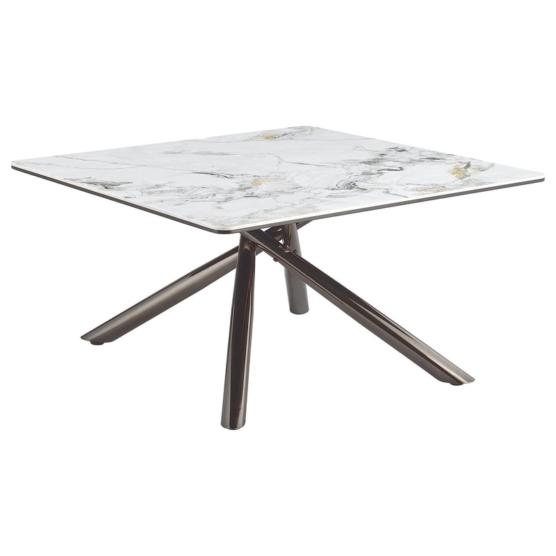 Carvell 2-piece Square Coffee and End Table Set Mirage White - 708138-S2