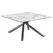 Carvell Square Sintered Stone Top Coffee Table Mirage White - 708138