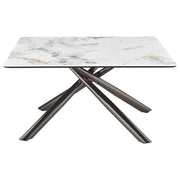 Carvell Square Sintered Stone Top Coffee Table Mirage White - 708138