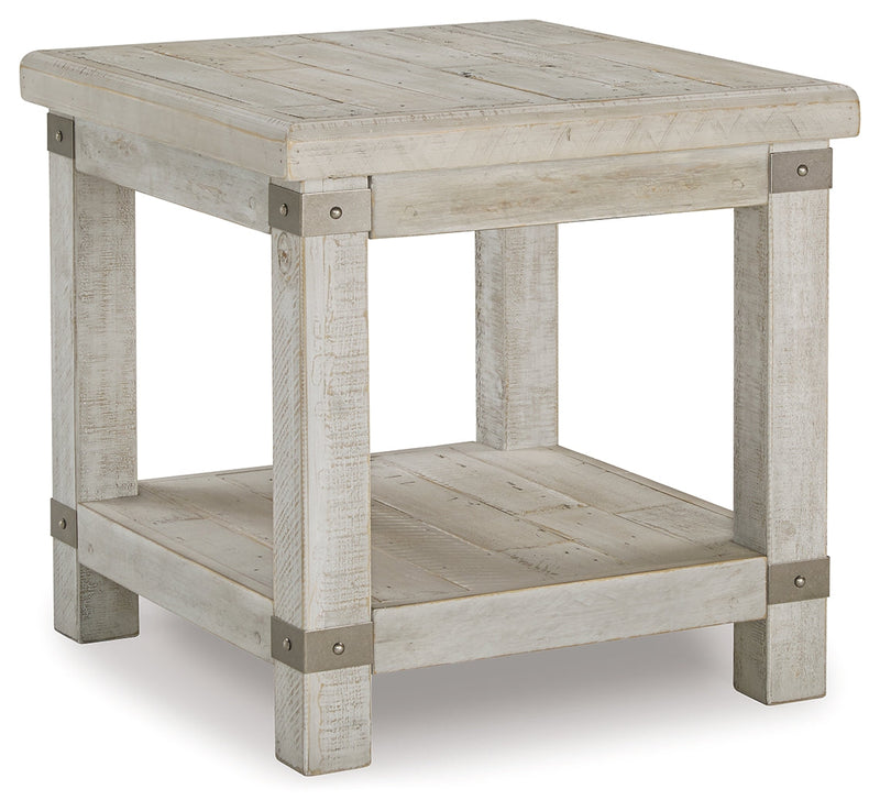 Carynhurst 2 End Tables in White Wash Gray - PKG008469