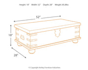 Carynhurst Coffee Table with 1 End Table in White Wash Gray - PKG008675