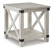 Carynhurst Coffee Table with 1 End Table in Whitewash - PKG010568