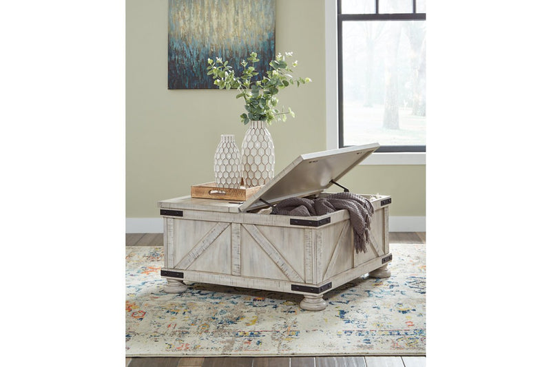 Carynhurst Whitewash Coffee Table - DMV FurnitureCoffee Table