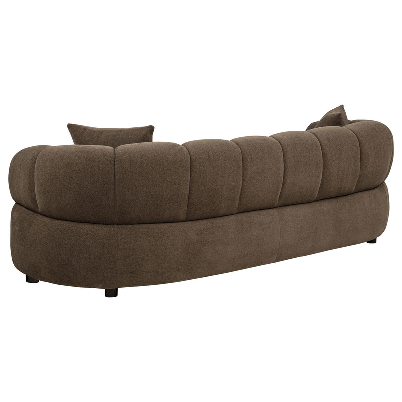 Casarin Fabric 2-Piece Channel-Back Sofa Set Brown - 511251-S2