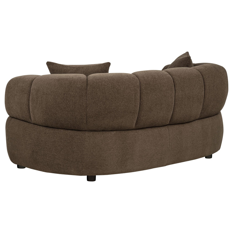 Casarin Fabric 2-Piece Channel-Back Sofa Set Brown - 511251-S2