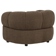 Casarin Fabric 3-Piece Channel-Back Sofa Set Brown - 511251-S3
