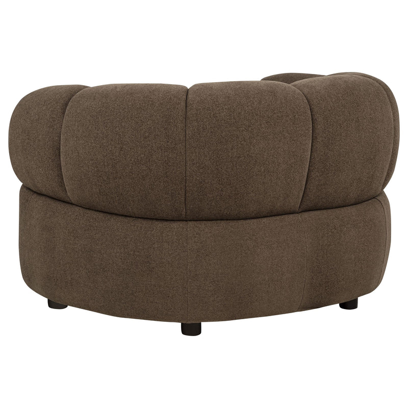 Casarin Fabric 3-Piece Channel-Back Sofa Set Brown - 511251-S3