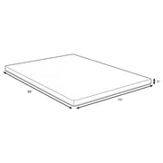 Cascade 3-inch Eastern King Cool Memory Foam Mattress Topper - 350419KE