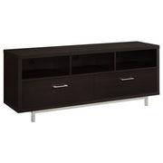 Casey 2-drawer Engineered Wood 60-inch TV Stand Cappuccino - 701973
