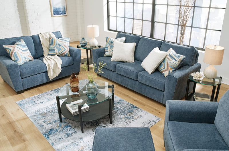 Cashton Blue Living Room Set - DMV FurnitureLiving Room Set