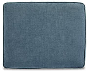 Cashton Chair and Ottoman in Blue - PKG015051