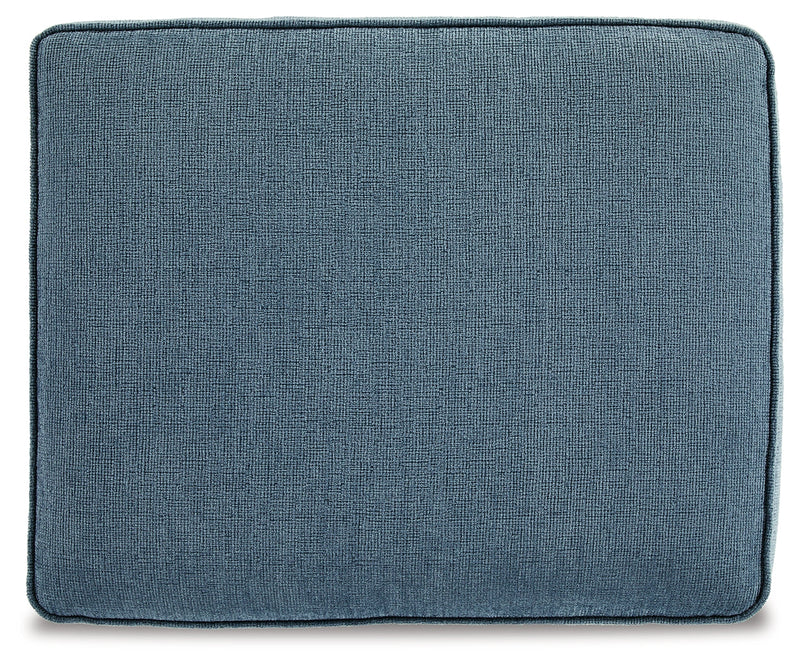 Cashton Chair and Ottoman in Blue - PKG015051