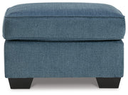Cashton Sofa, Loveseat, Chair and Ottoman in Blue - PKG015053