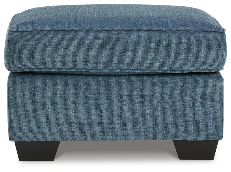 Cashton Sofa, Loveseat, Chair and Ottoman in Blue - PKG015053