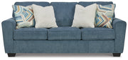 Cashton Sofa, Loveseat, Chair and Ottoman in Blue - PKG015053