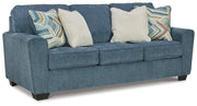 Cashton Sofa, Loveseat, Chair and Ottoman in Blue - PKG015053