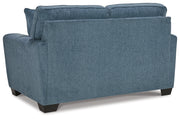 Cashton Sofa, Loveseat, Chair and Ottoman in Blue - PKG015053