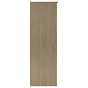 Cassara 2-door Bedroom Wardrobe Storage Cabinet Armoire Latte - 950446