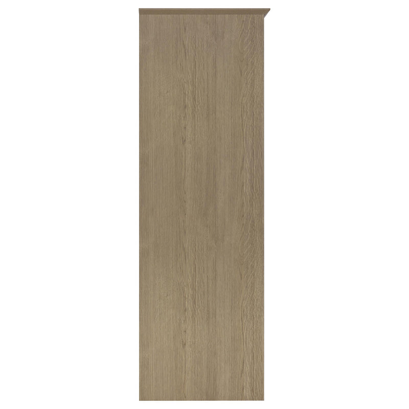 Cassara 2-door Bedroom Wardrobe Storage Cabinet Armoire Latte - 950446