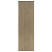 Cassara 2-door Bedroom Wardrobe Storage Cabinet Armoire Latte - 950446