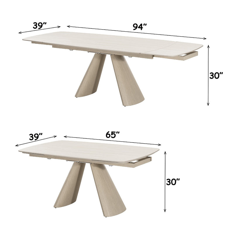 Cassian Dining Table w/Ceramic Top - DN05535