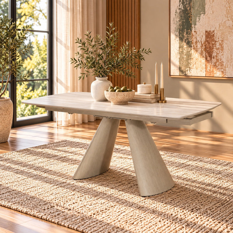 Cassian Dining Table w/Ceramic Top - DN05535