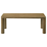 Castlewood 2-piece Cocktail Coffee Table Set Brown Oak - 710858-S2