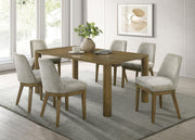 Castlewood 7-piece 71-inch Rectangular Dining Set Brown Oak - 109351-S7