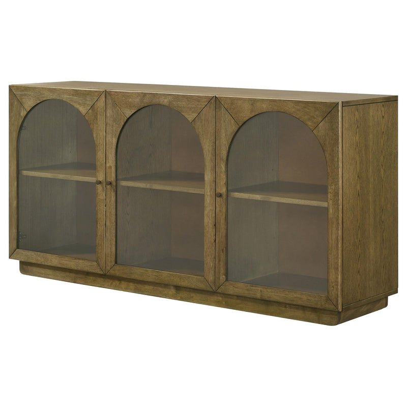 Castlewood 71-inch Dining Sideboard Buffet Server Brown Oak - 109355