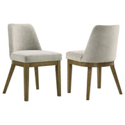 Castlewood Upholstered Side Chair Light Tan (Set of 2) - 109352